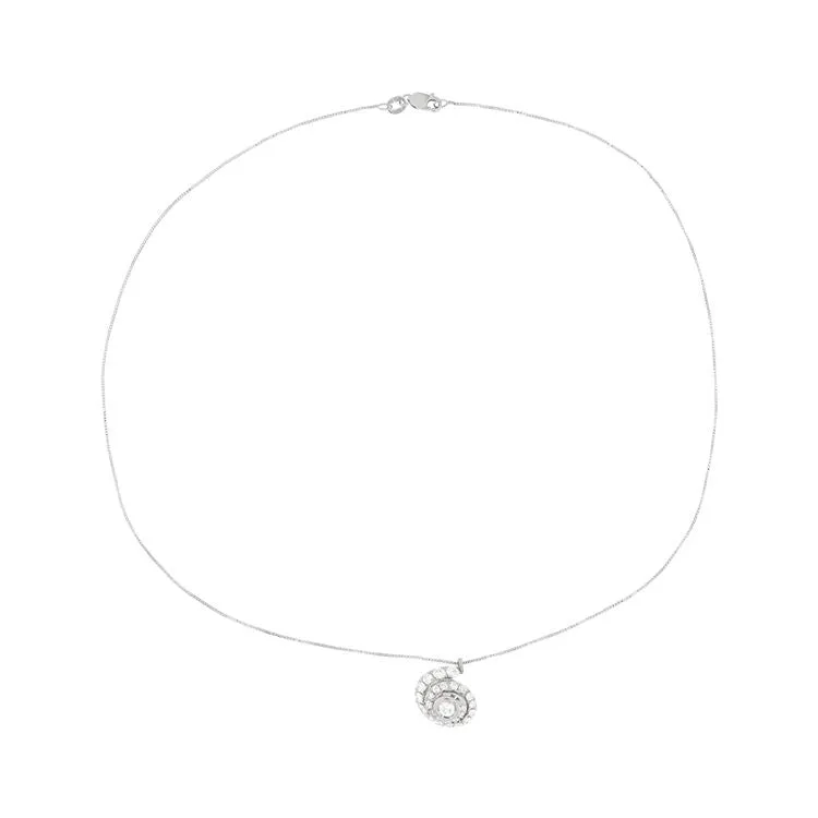 Collier en or blanc avec spirale de diamants sold by 58 Facettes product image thumbnail 4