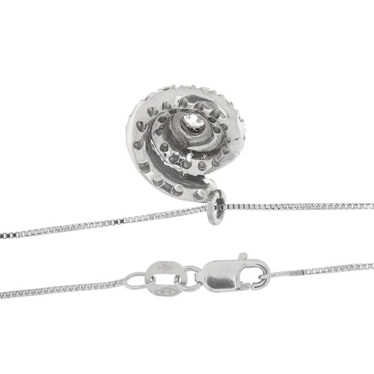 Collier en or blanc avec spirale de diamants sold by 58 Facettes product image thumbnail 5
