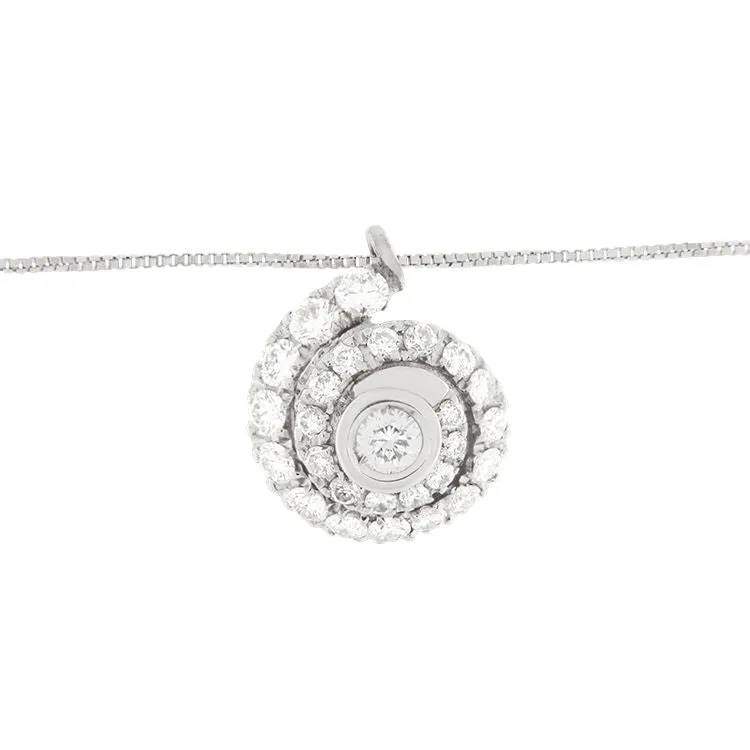 Collier en or blanc avec spirale de diamants sold by 58 Facettes product image thumbnail 2