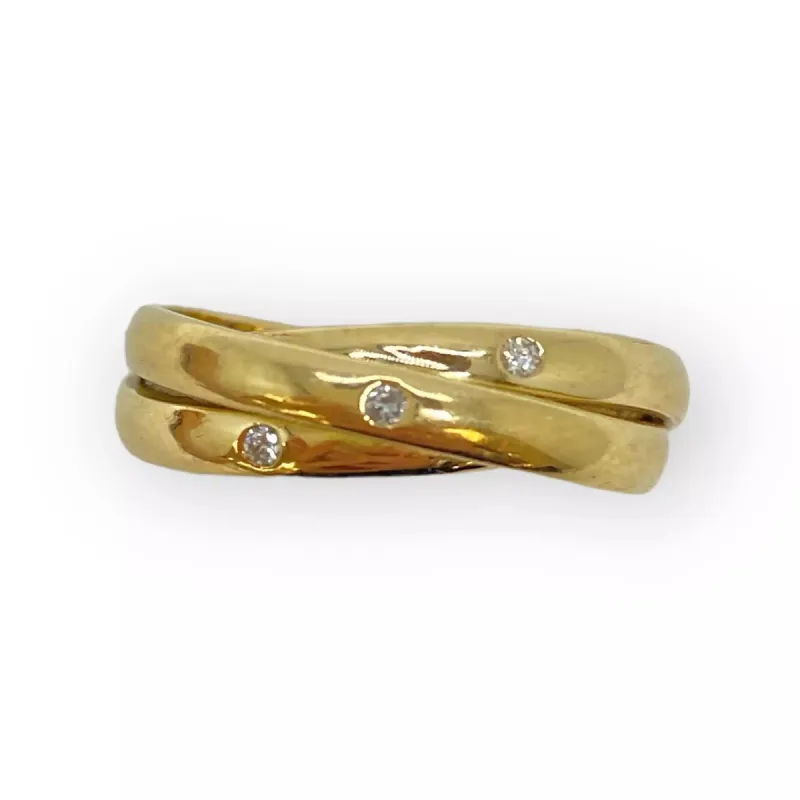 Bague Trio d’anneaux Diamants sold by 58 Facettes