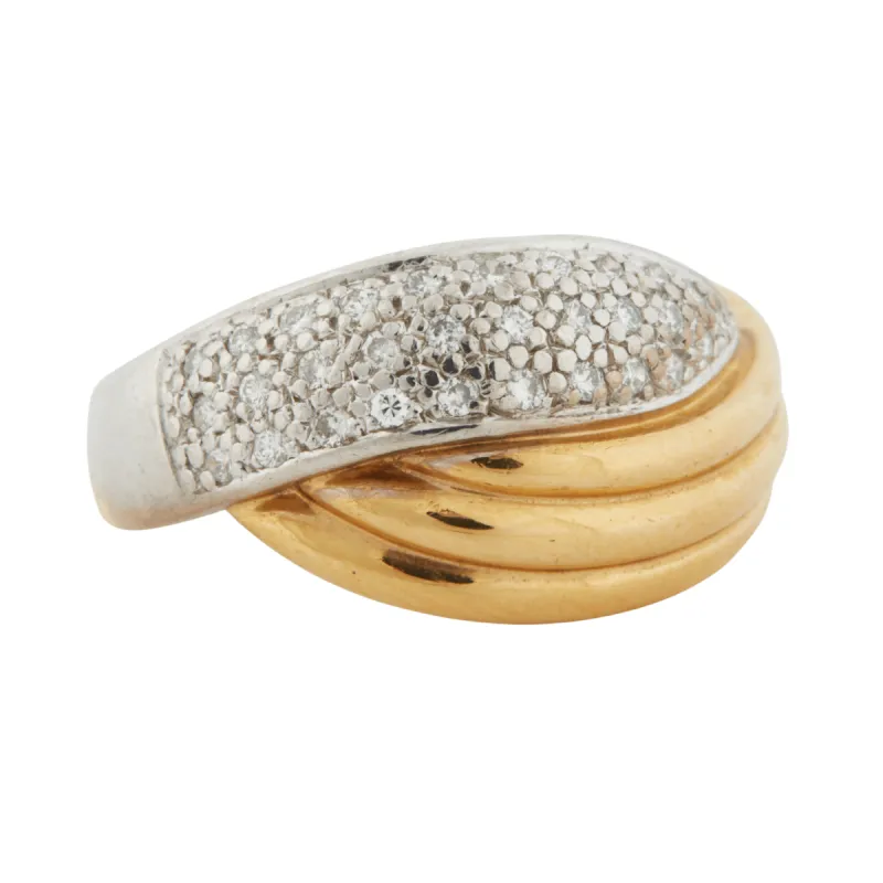Bague 2 Ors Diamants sold by 58 Facettes