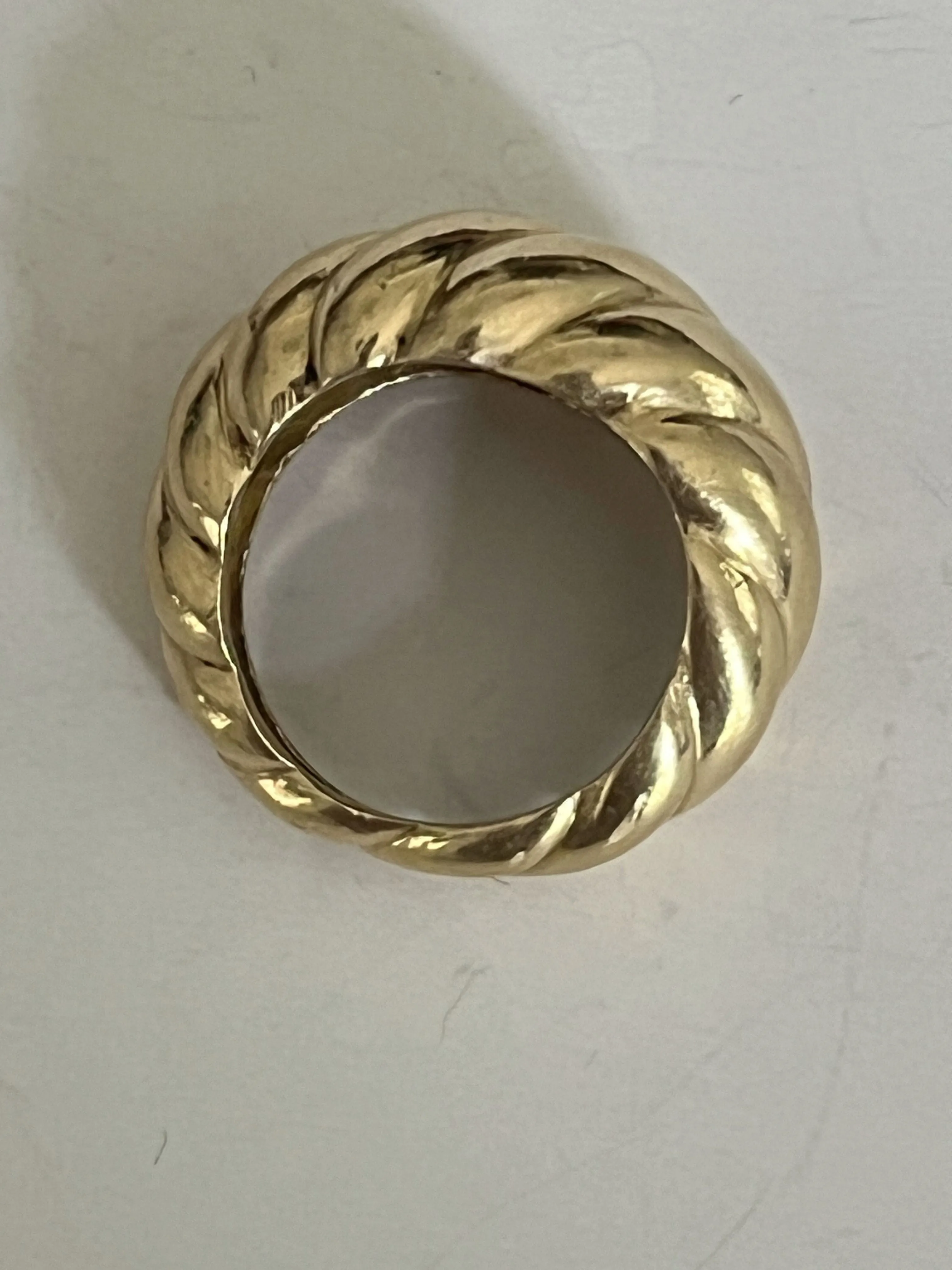 Bague Boule Or Jaune Godronné sold by 58 Facettes product image thumbnail 5