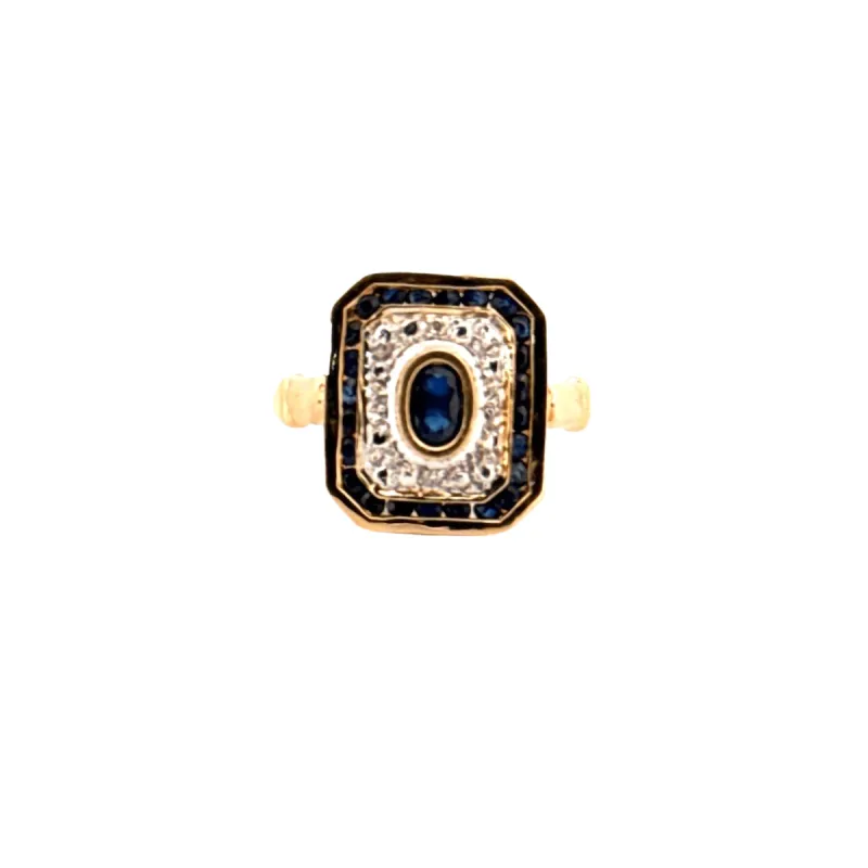 Bague Art Déco Or Jaune Topaze sold by 58 Facettes