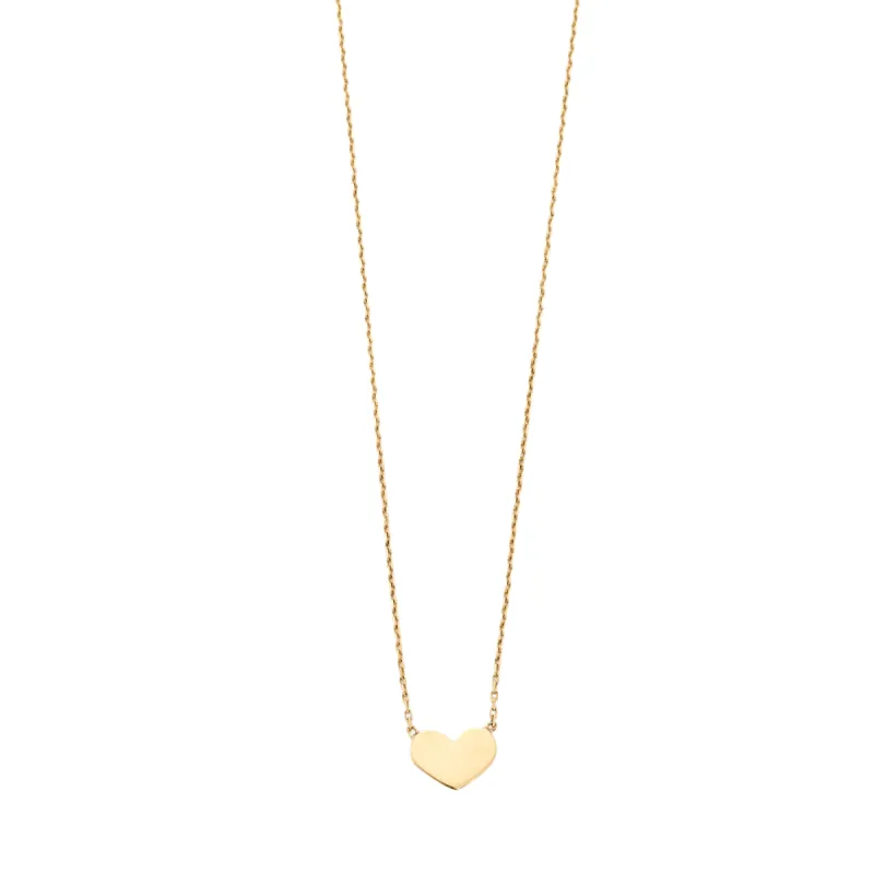 Collier coeur or jaune 18 carats sold by 58 Facettes
