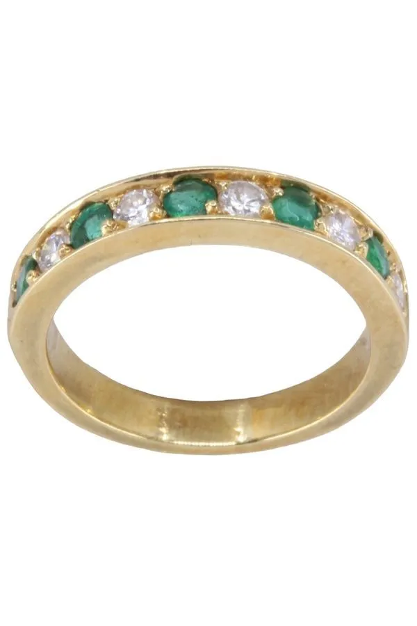 Demi alliance émeraudes et diamants sold by 58 Facettes product image thumbnail 3