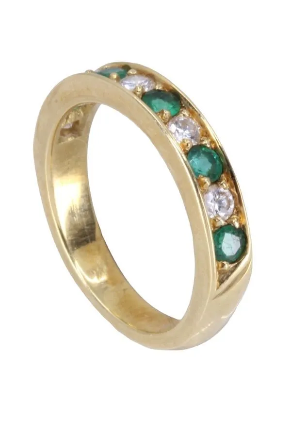 Demi alliance émeraudes et diamants sold by 58 Facettes product image thumbnail 5