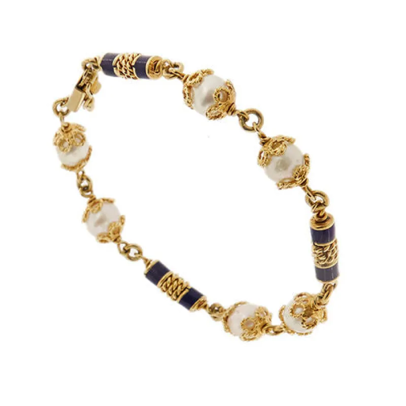 Bracelet émaillé perles sold by 58 Facettes