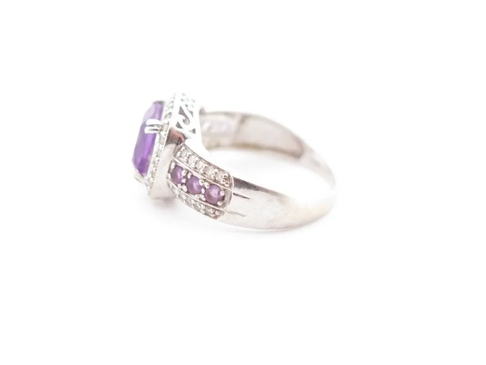 bague MATY or blanc amethyste et diamants sold by 58 Facettes product image thumbnail 3