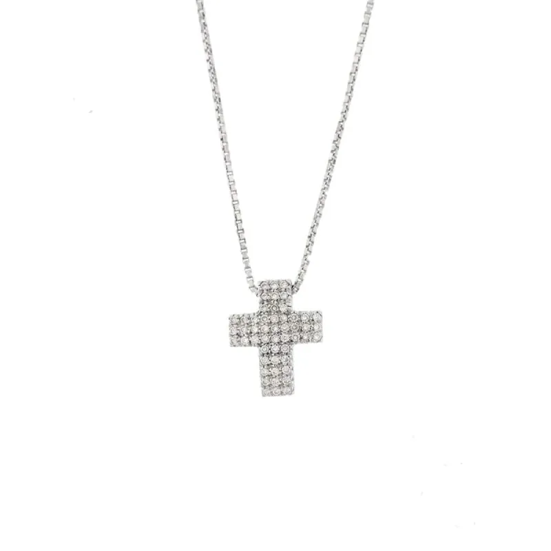 Collier avec croix et diamants sold by 58 Facettes