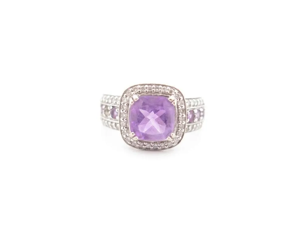 bague MATY or blanc amethyste et diamants sold by 58 Facettes product image thumbnail 2