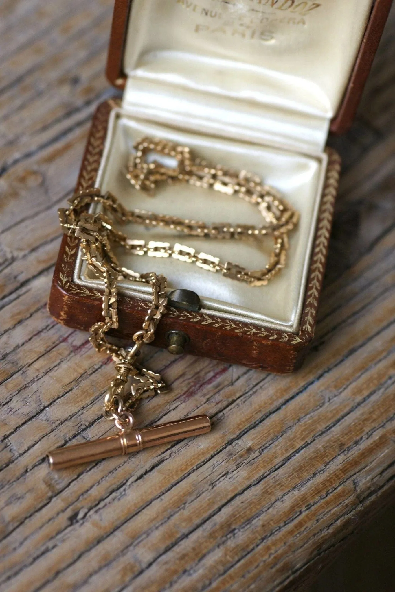 Chaîne de montre maille carrée et clé de montre sold by 58 Facettes product image thumbnail 3