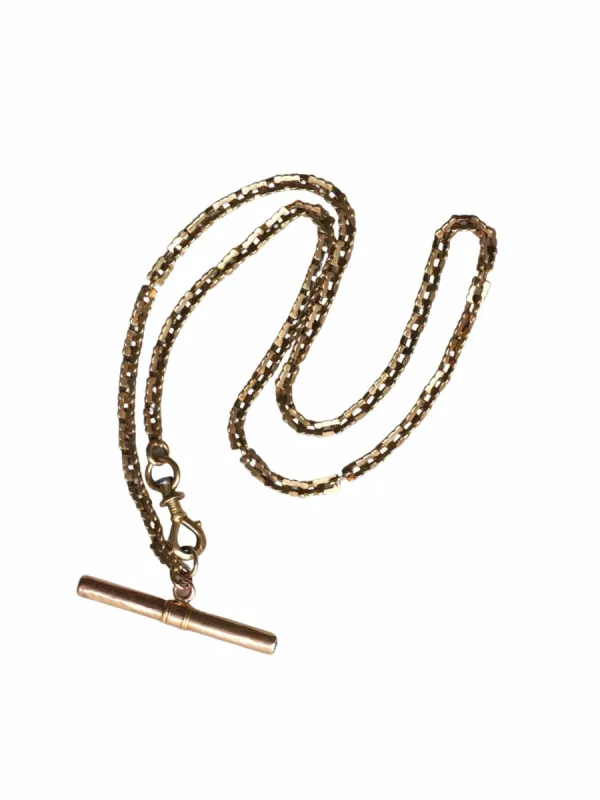 Chaîne de montre maille carrée et clé de montre sold by 58 Facettes