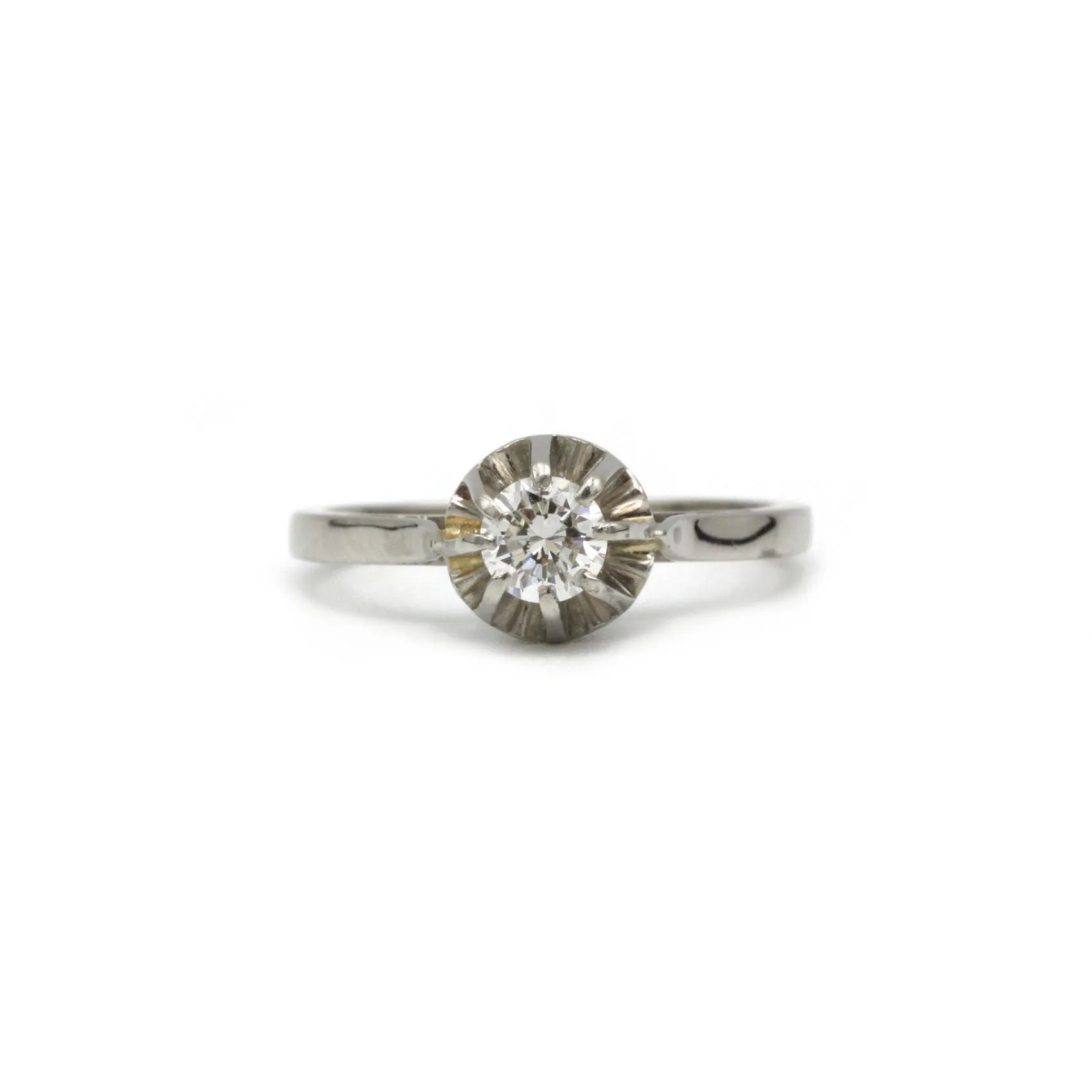 Solitaire - Or, platine et diamant sold by 58 Facettes