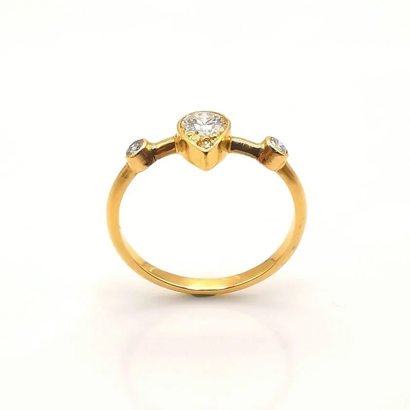 Bague Or jaune Diamants 0.51 ct sold by 58 Facettes product image thumbnail 4