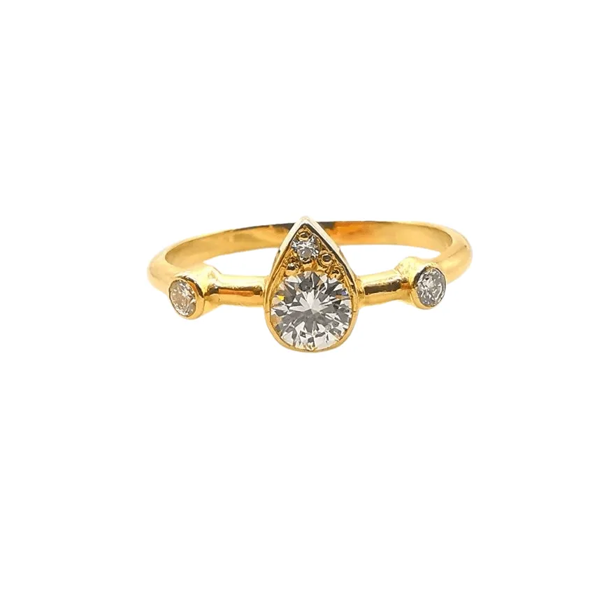 Bague Or jaune Diamants 0.51 ct sold by 58 Facettes