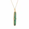 Collier Opale Semi Noire Estate Or Jaune sold by 58 Facettes
