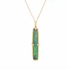 Collier Opale Semi Noire Estate Or Jaune sold by 58 Facettes