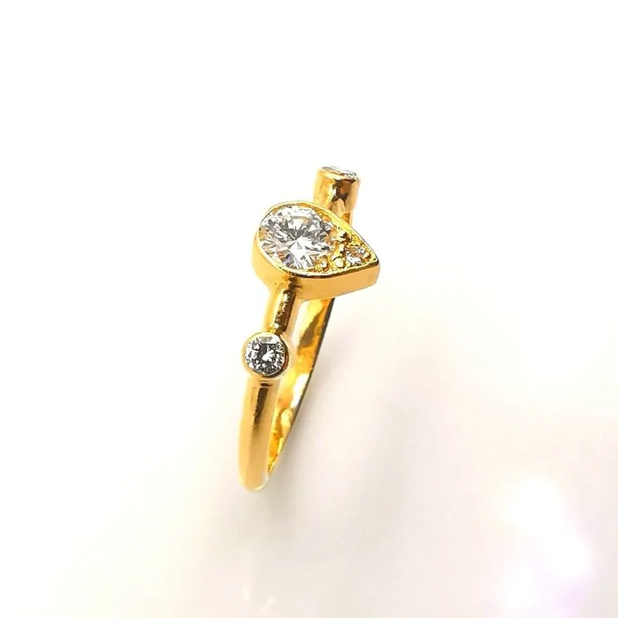 Bague Or jaune Diamants 0.51 ct sold by 58 Facettes product image thumbnail 5