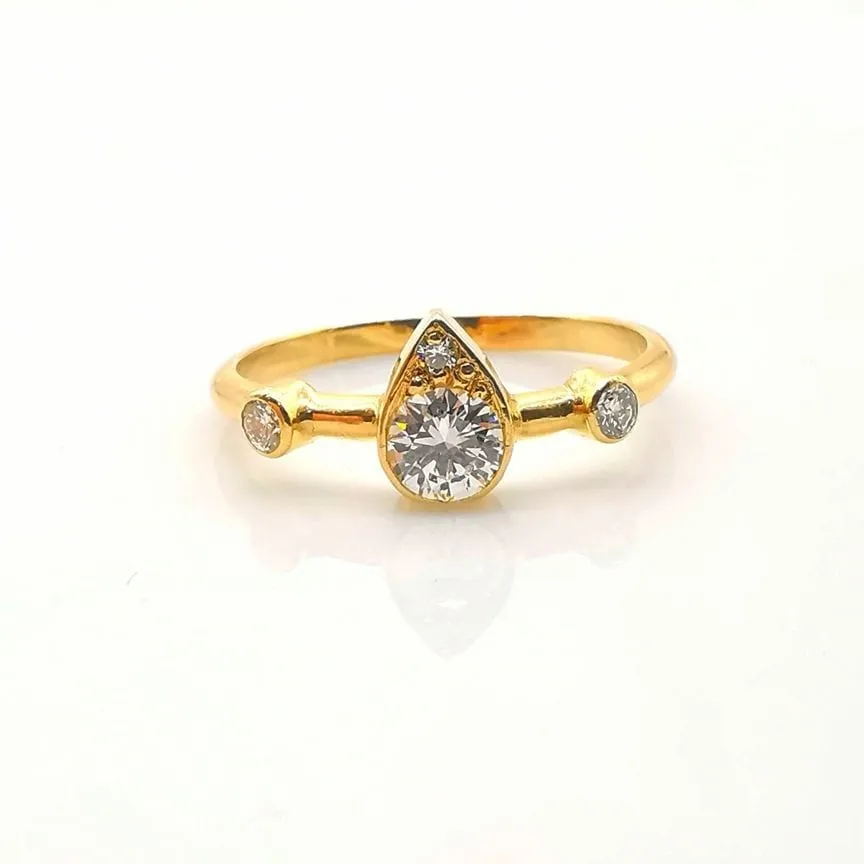 Bague Or jaune Diamants 0.51 ct sold by 58 Facettes product image thumbnail 2
