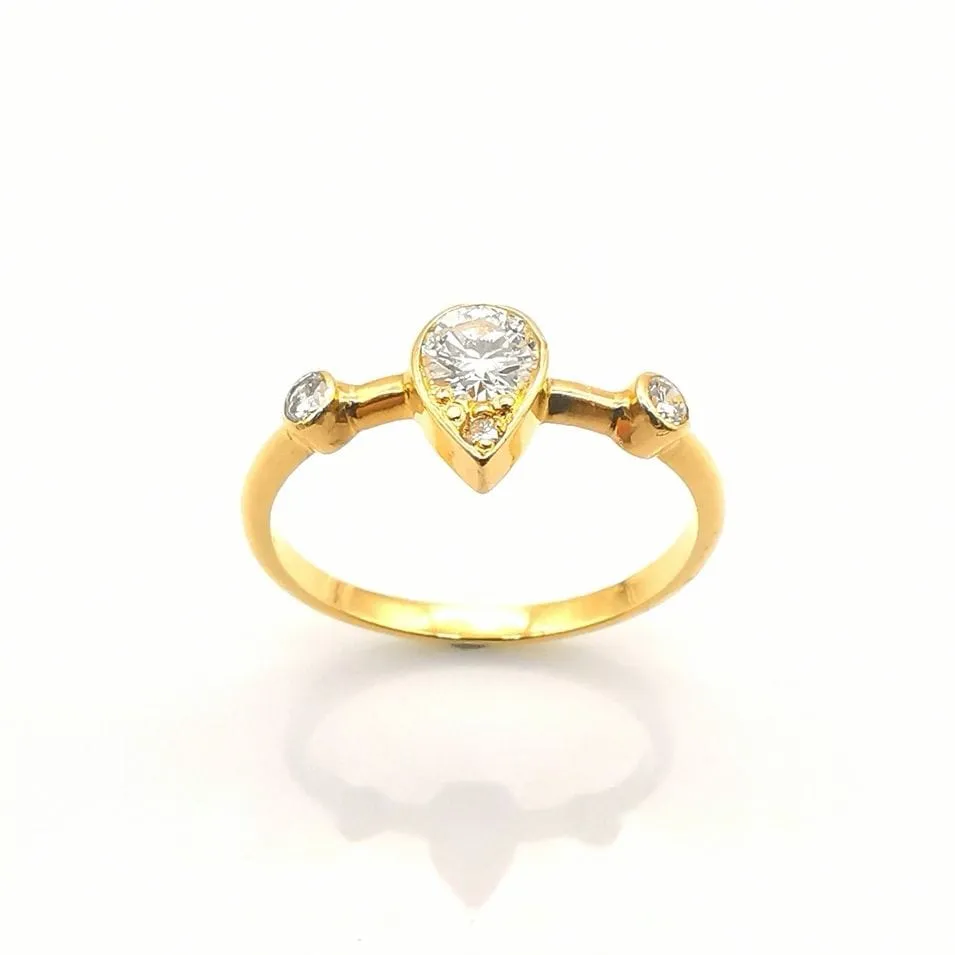 Bague Or jaune Diamants 0.51 ct sold by 58 Facettes product image thumbnail 3