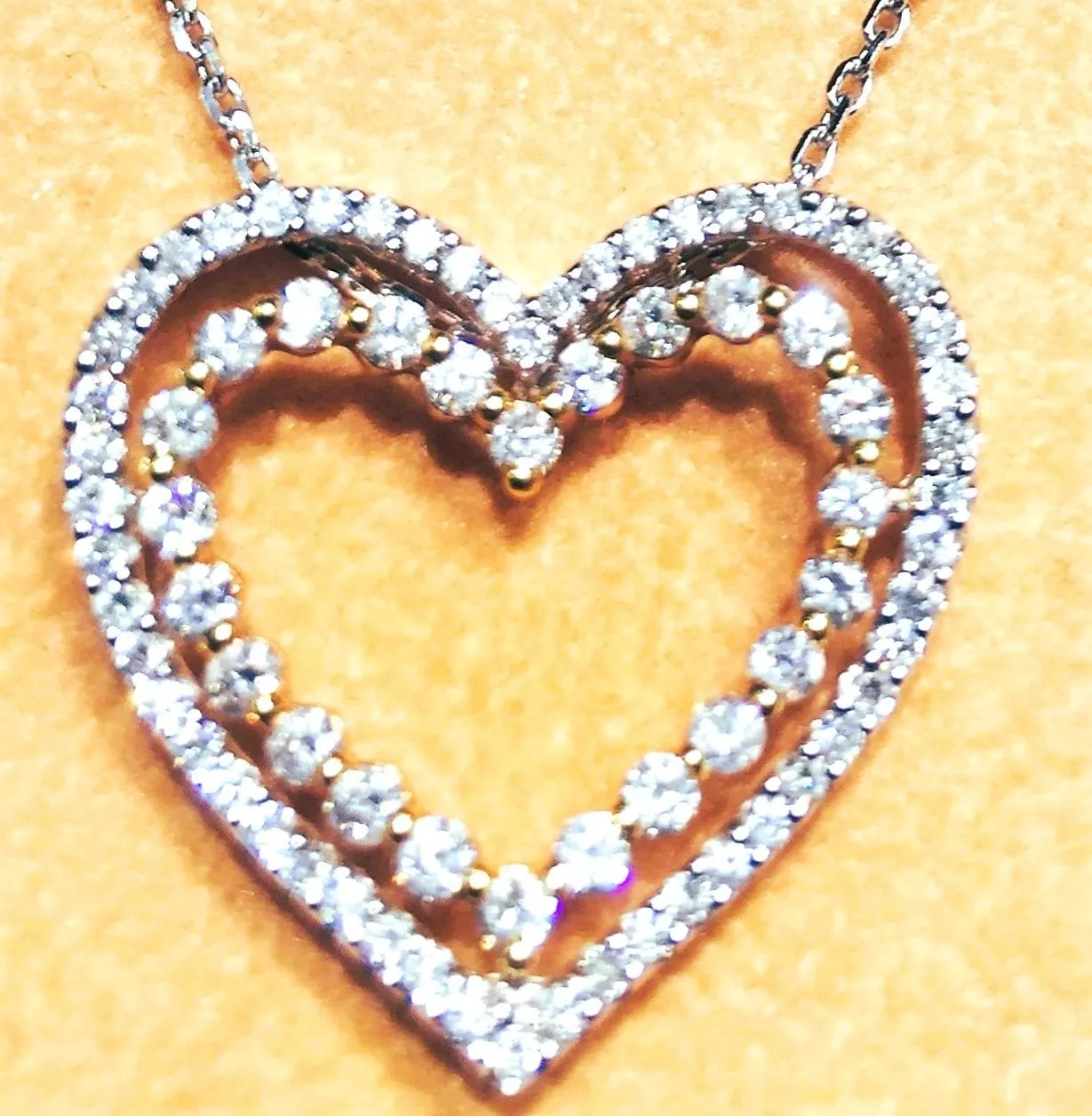 COLLIER PENDENTIF COEUR Diamants sold by 58 Facettes product image thumbnail 2