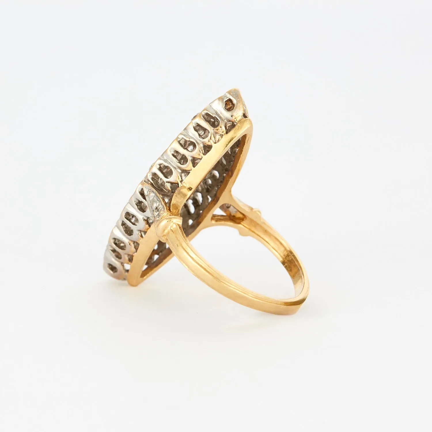 Bague marquise or et diamants sold by 58 Facettes product image thumbnail 5