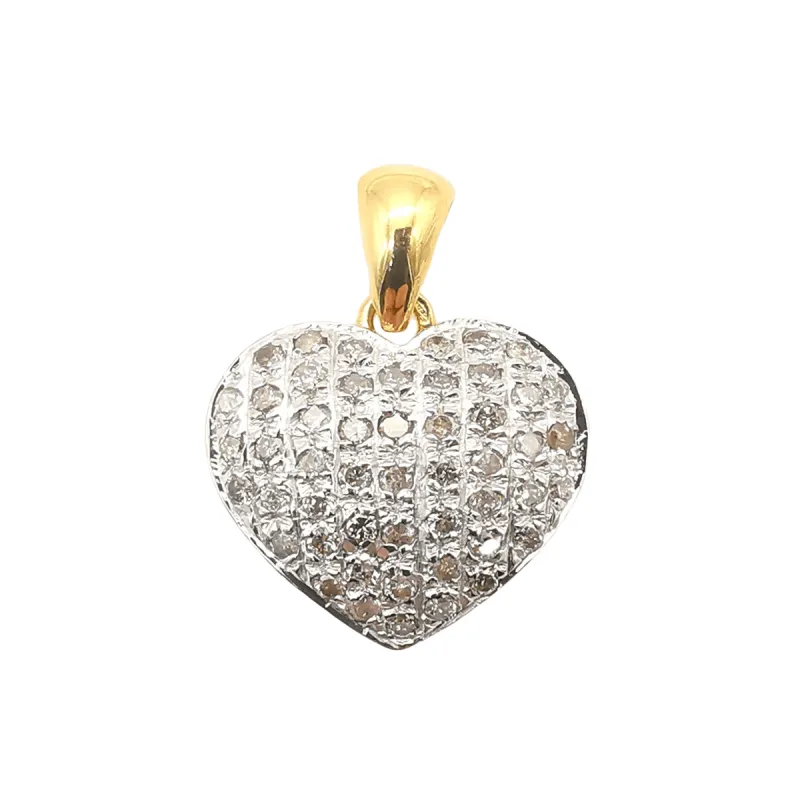 Pendentif cœur en or & diamants sold by 58 Facettes