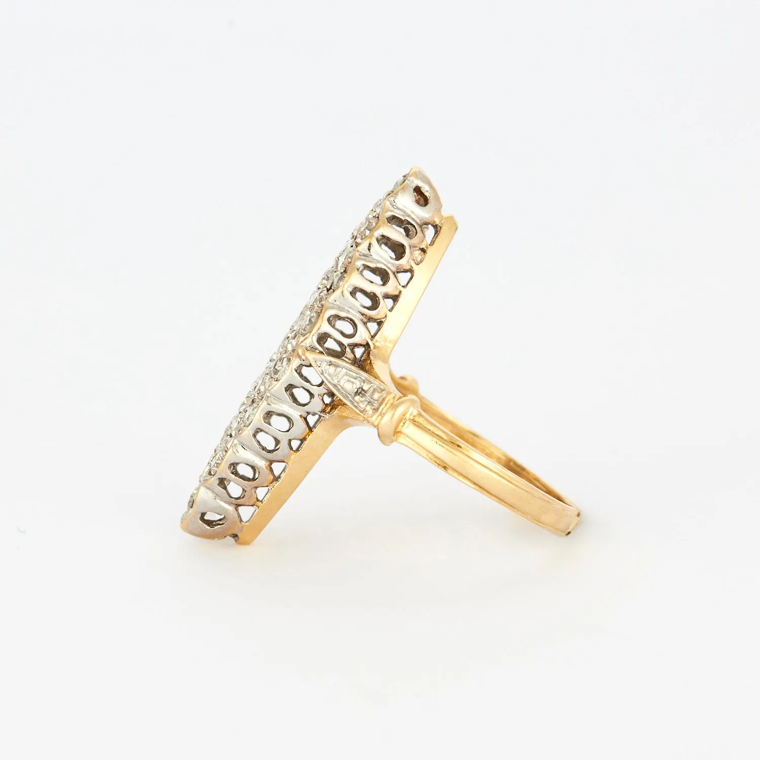 Bague marquise or et diamants sold by 58 Facettes product image thumbnail 4