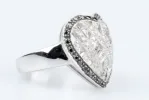 Bague Coeur diamant en or blanc sold by 58 Facettes
