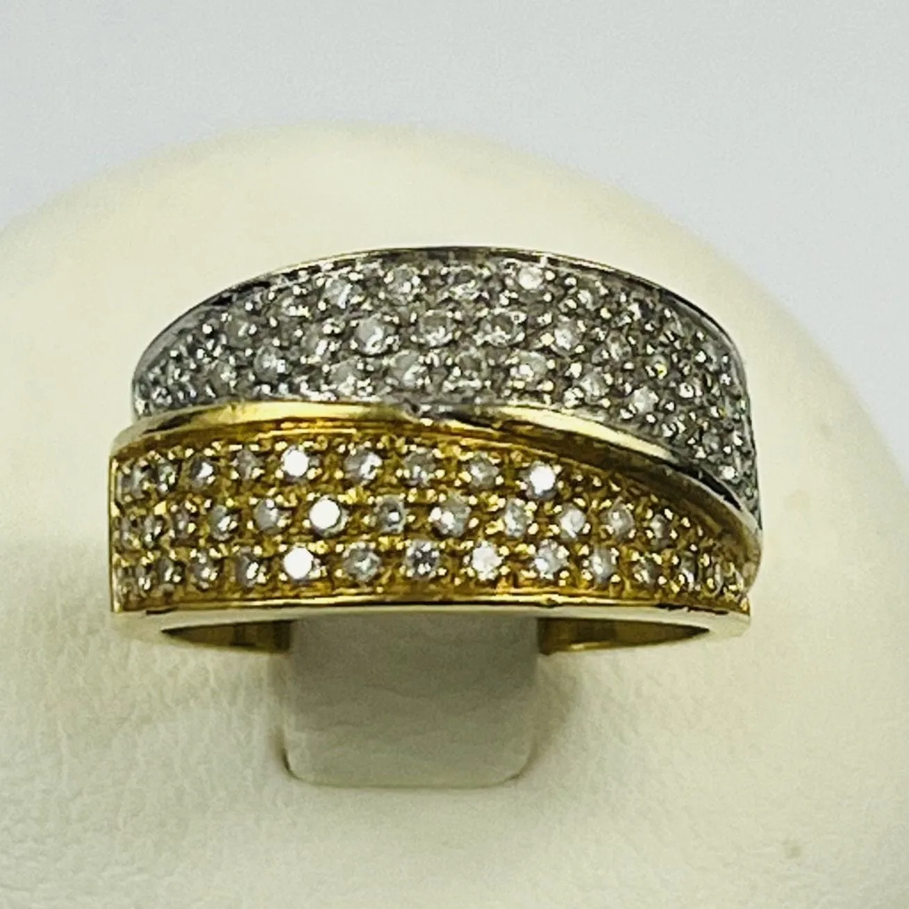 Bague 2 Ors avec Diamants sold by 58 Facettes product image thumbnail 4