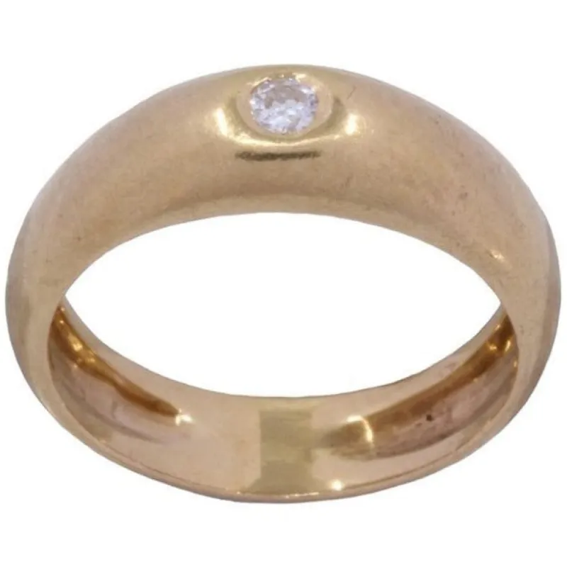 Bague jonc Anglais Or jaune Diamant sold by 58 Facettes