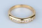 Bague en or jaune diamants sold by 58 Facettes