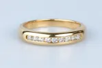Bague en or jaune diamants sold by 58 Facettes