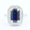 Bague Art Déco - Or, saphir 2 carats et diamants sold by 58 Facettes