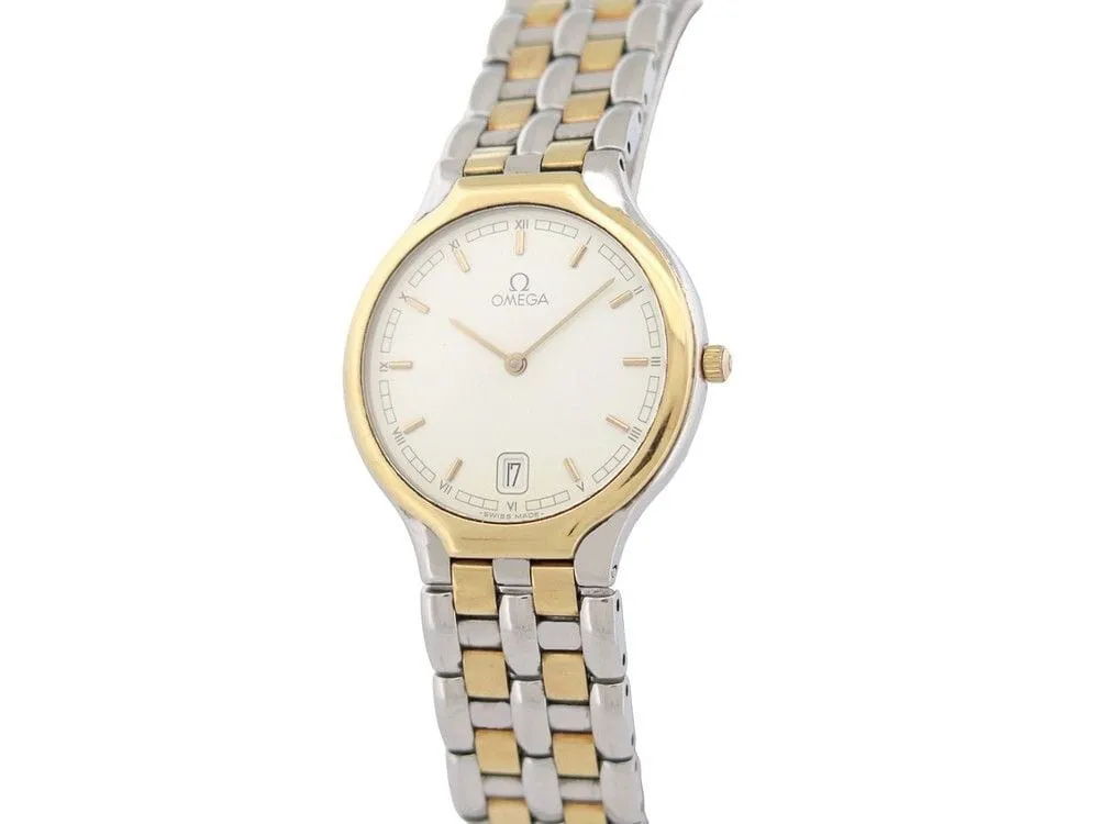 vintage montre OMEGA deville symbol quartz en or et acier sold by 58 Facettes product image thumbnail 2