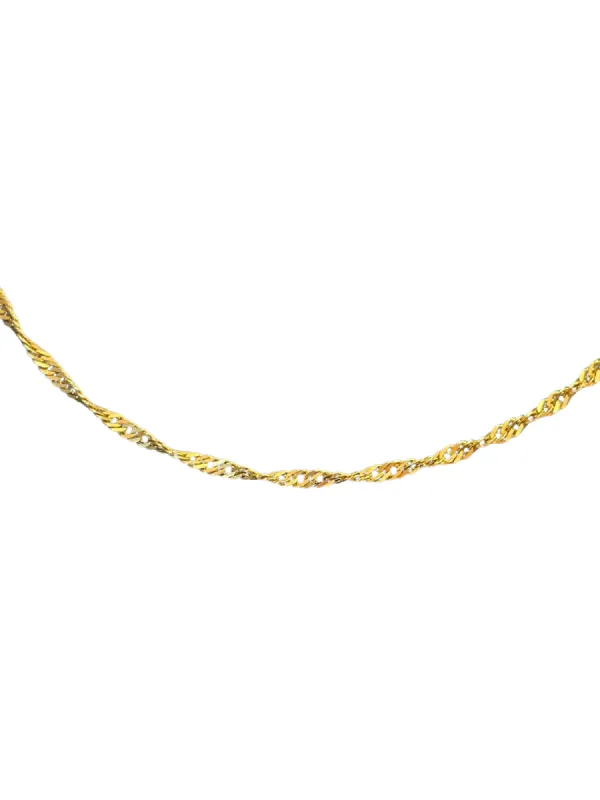 Chaine maille singapour or jaune sold by 58 Facettes