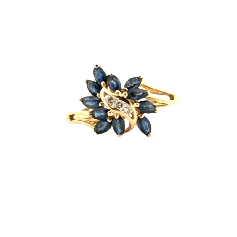 Bague Or Jaune 18k Topaze et Diamants sold by 58 Facettes