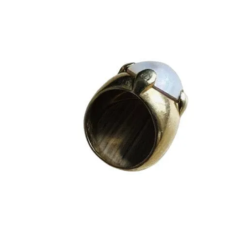 Bague or jaune, perle Mabé sold by 58 Facettes product image thumbnail 4