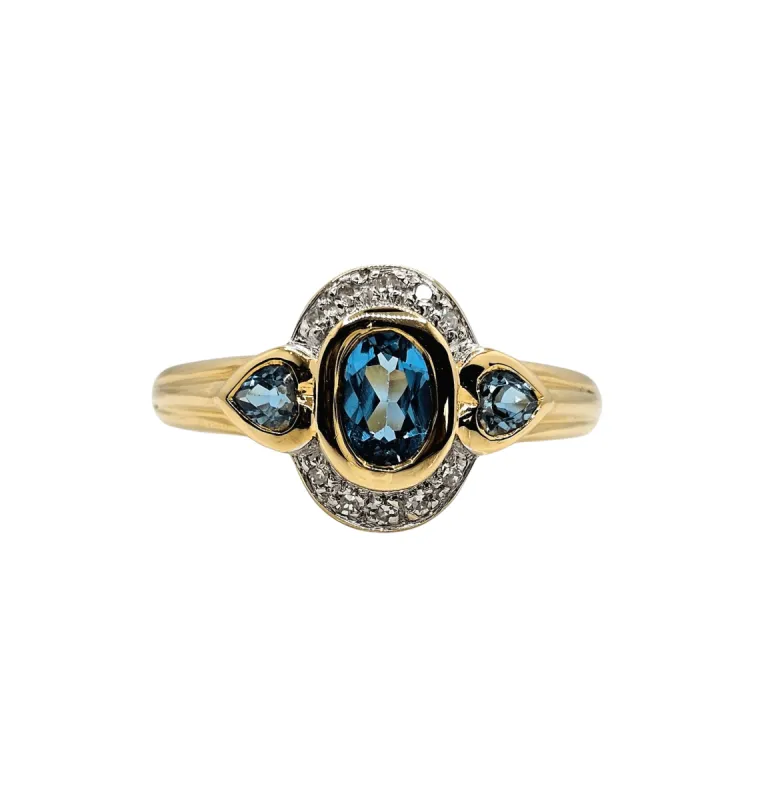 Bague Topazes Or jaune sold by 58 Facettes