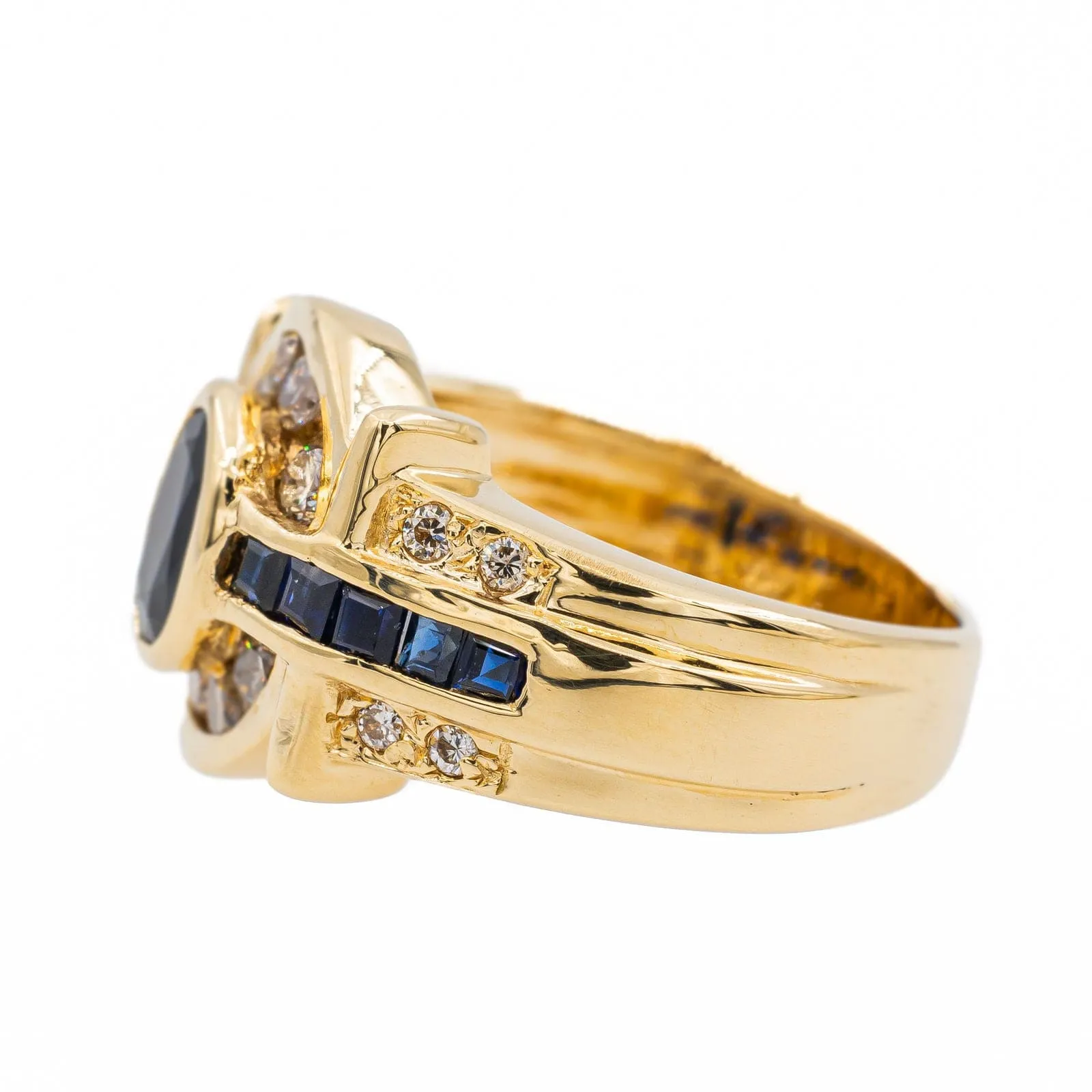Bague Or jaune Saphir sold by 58 Facettes product image thumbnail 4