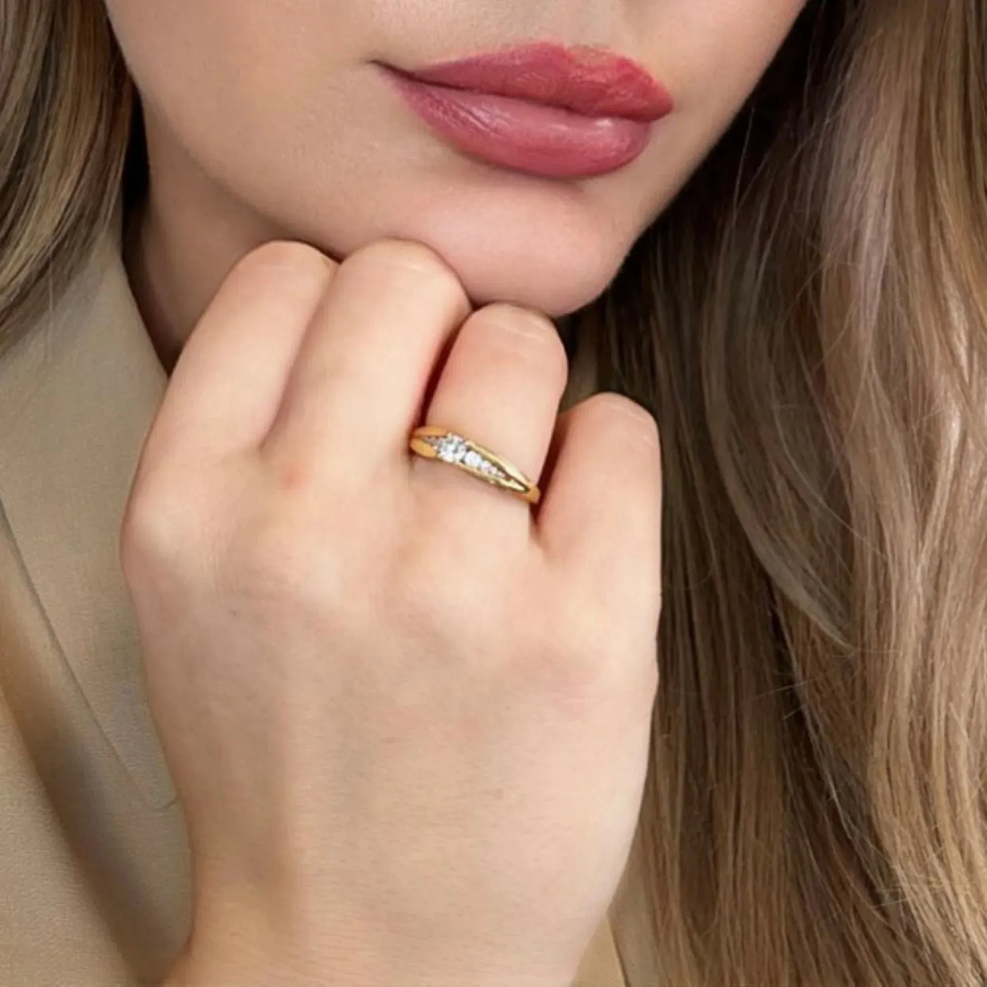 Solitaire or jaune et diamants sold by 58 Facettes product image thumbnail 2