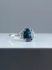 Bague en or blanc saphir et diamants sold by 58 Facettes