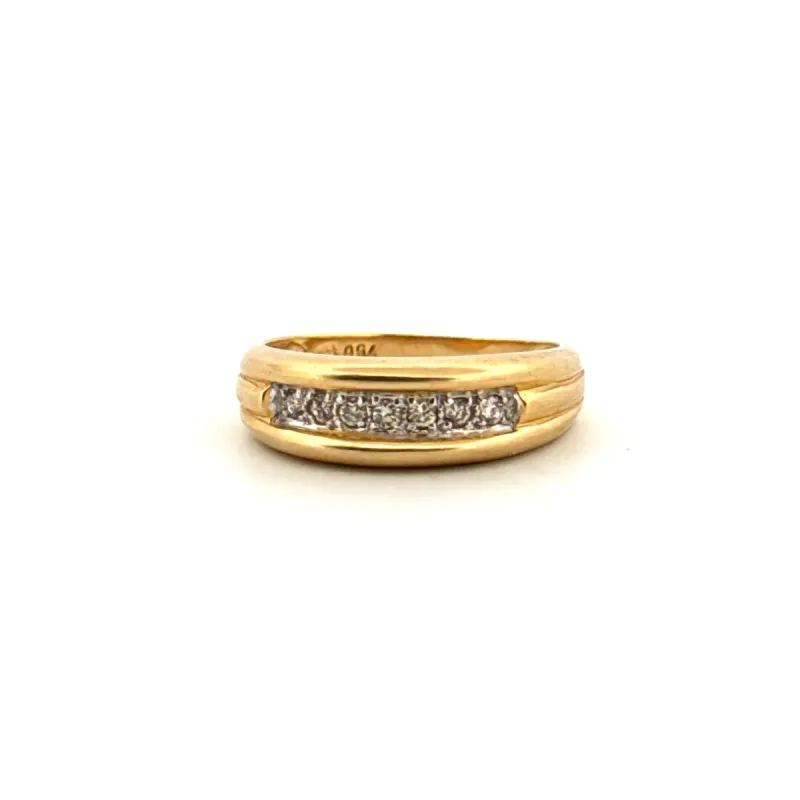 Bague Jonc Or jaune et diamants sold by 58 Facettes