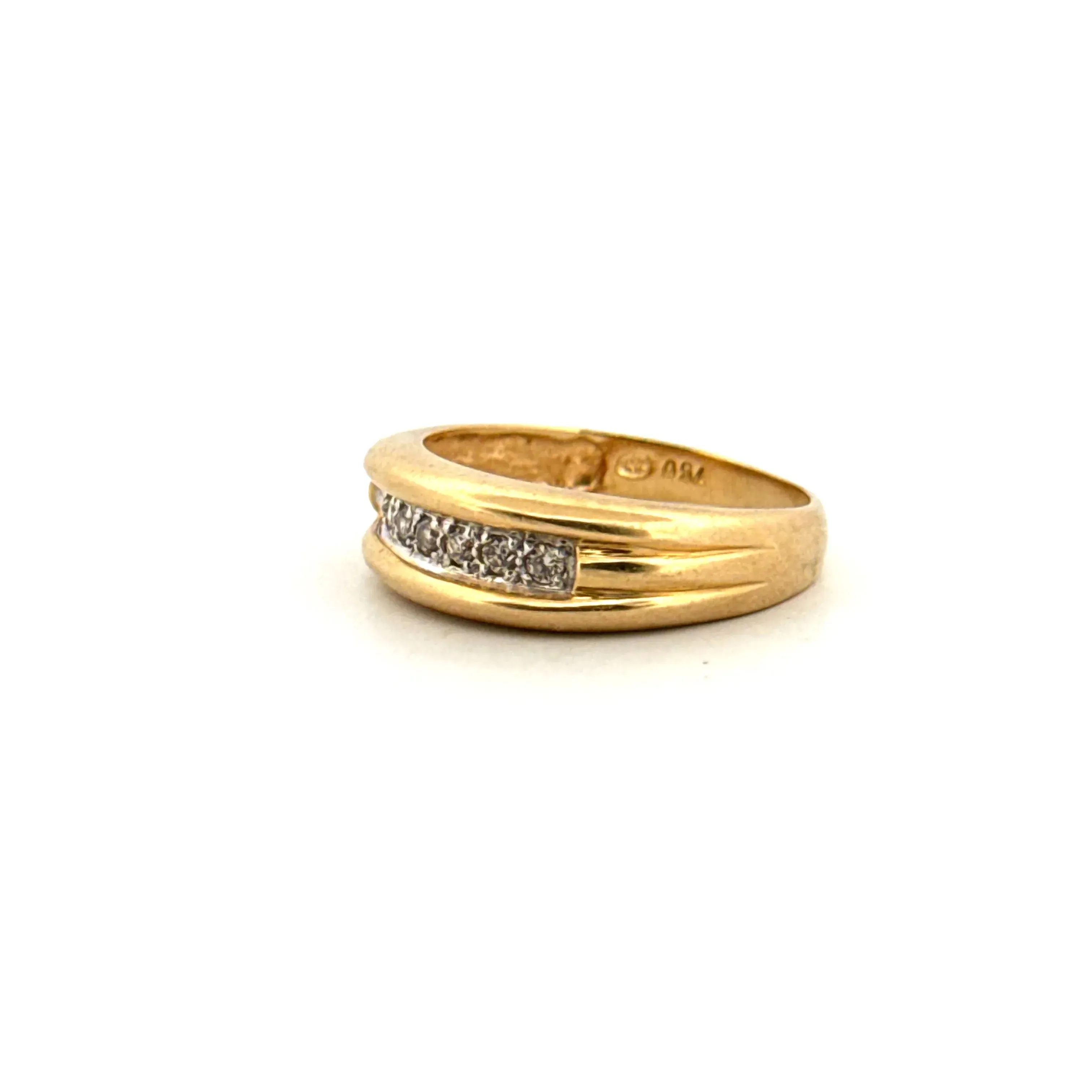 Bague Jonc Or jaune et diamants sold by 58 Facettes product image thumbnail 3