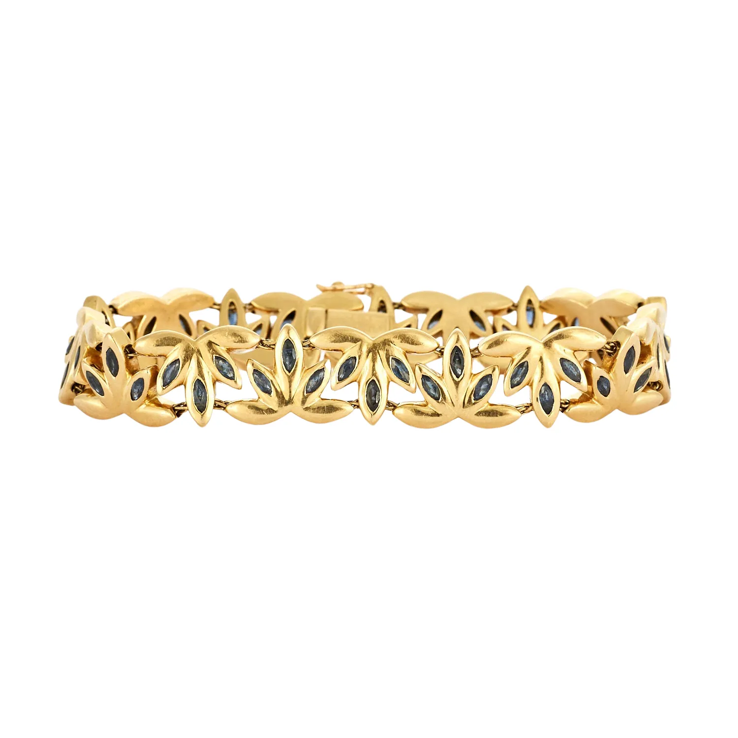 CHAUMET - Bracelet or jaune orné de saphirs sold by 58 Facettes