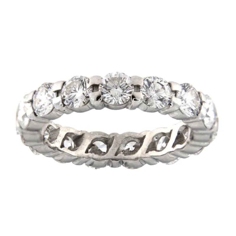 Bague éternité en or blanc avec diamants de 3,45 ct sold by 58 Facettes