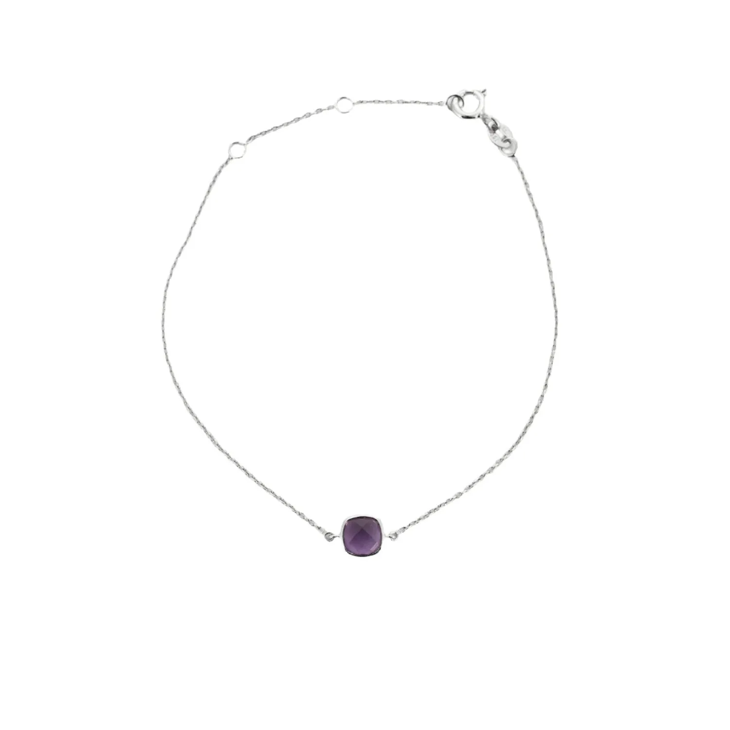 Bracelet or blanc améthyste sold by 58 Facettes