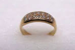 Bague Or jaune pavé de Diamants sold by 58 Facettes