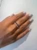 Thin half alliance blue sapphire ring sold by 58 Facettes