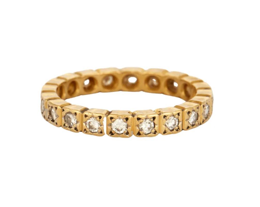 Alliance en or jaune et diamants sold by 58 Facettes